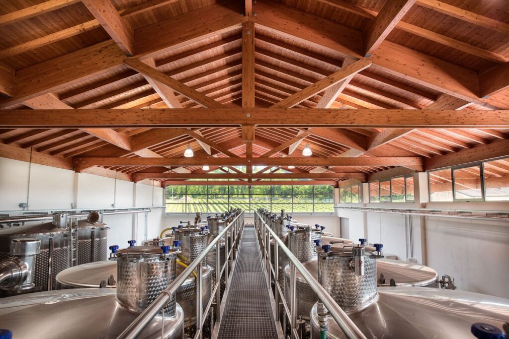 Interno della cantina